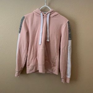 Pink white and mixed gray sweater